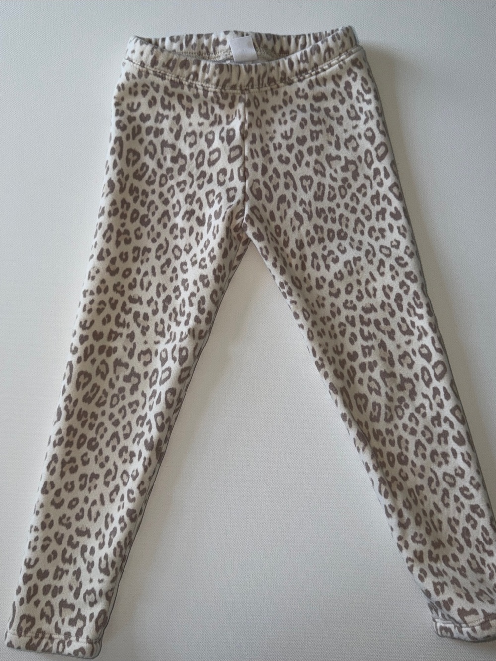 Baby Gap Girls Fleece-Lined Leggings - Leopard Print - 5 Yrs